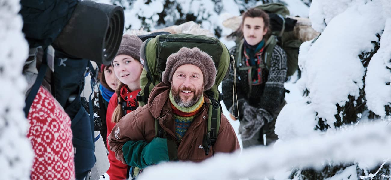 The self sufficiency class out hiking