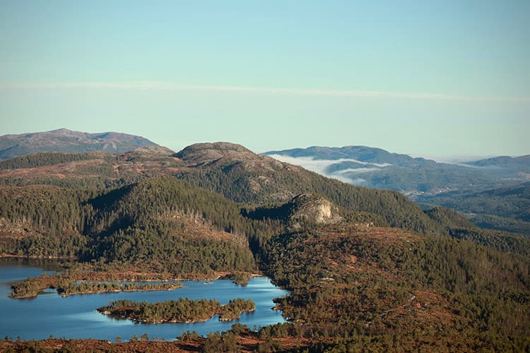 The rolling hills of rissa, norway